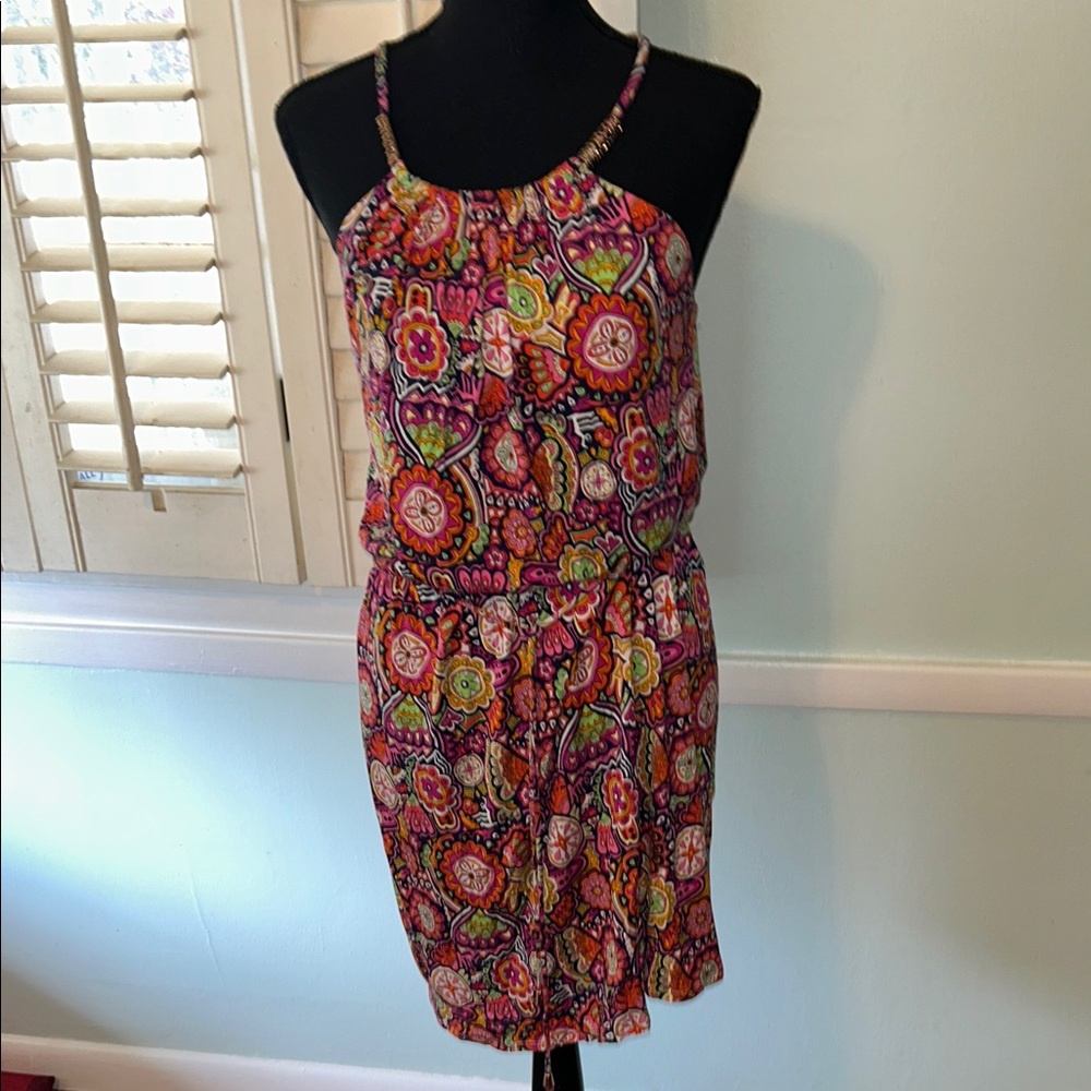 Laundry By Shelli Segal Colorful Floral Mini Dress
